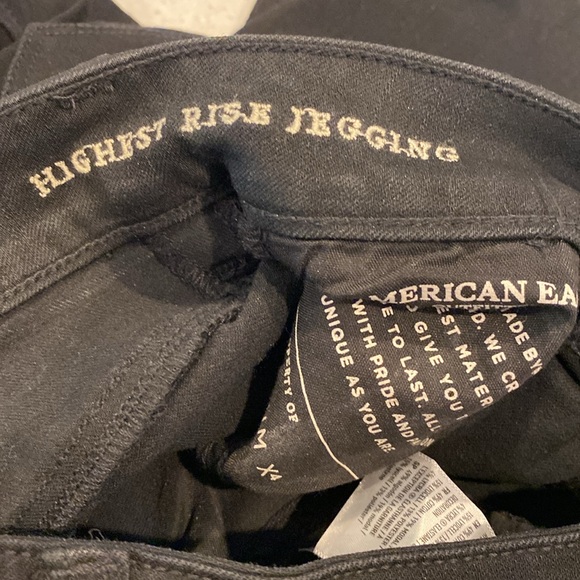American Eagle Size 0 Short Black High Rise Jegging - Picture 7 of 9